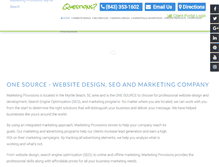 Tablet Screenshot of marketingprovisions.com